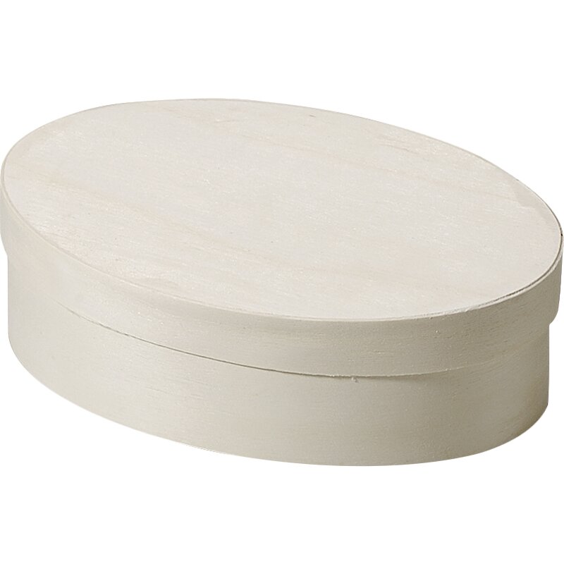 Dóza dřevěná oválná 110x160mm