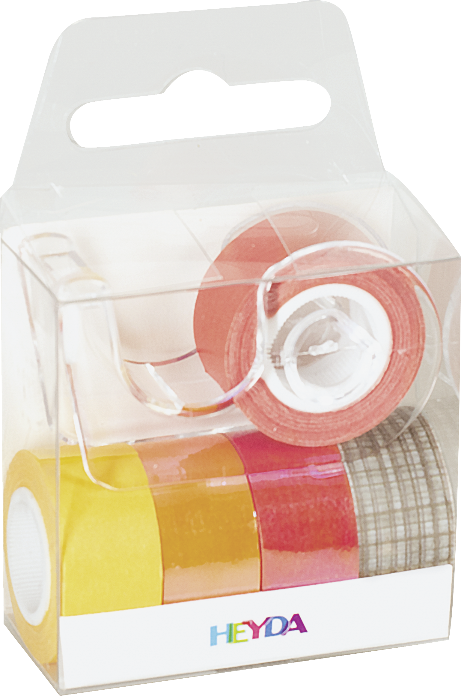 Páska papírová mini lepicí 5ks - oranžová