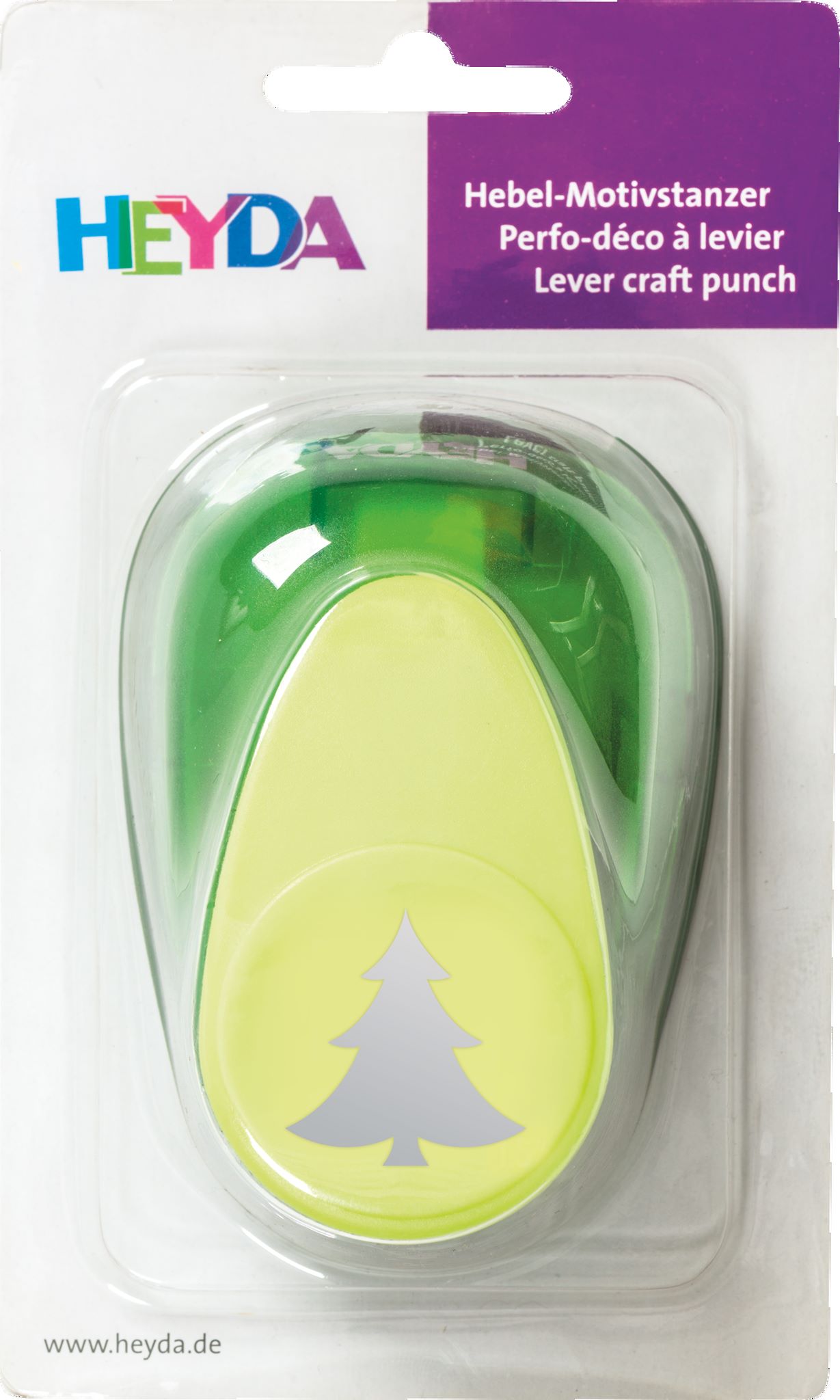 Děrovač zelený 38mm - stromeček