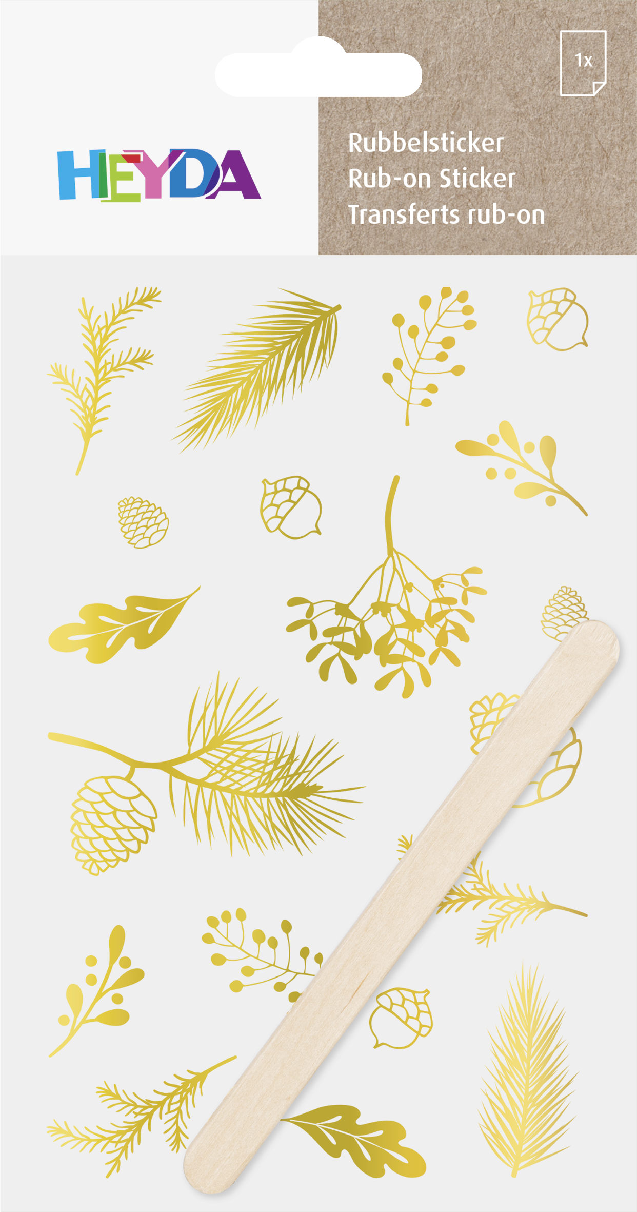 Propisoty 10x19 cm - větvičky zlaté