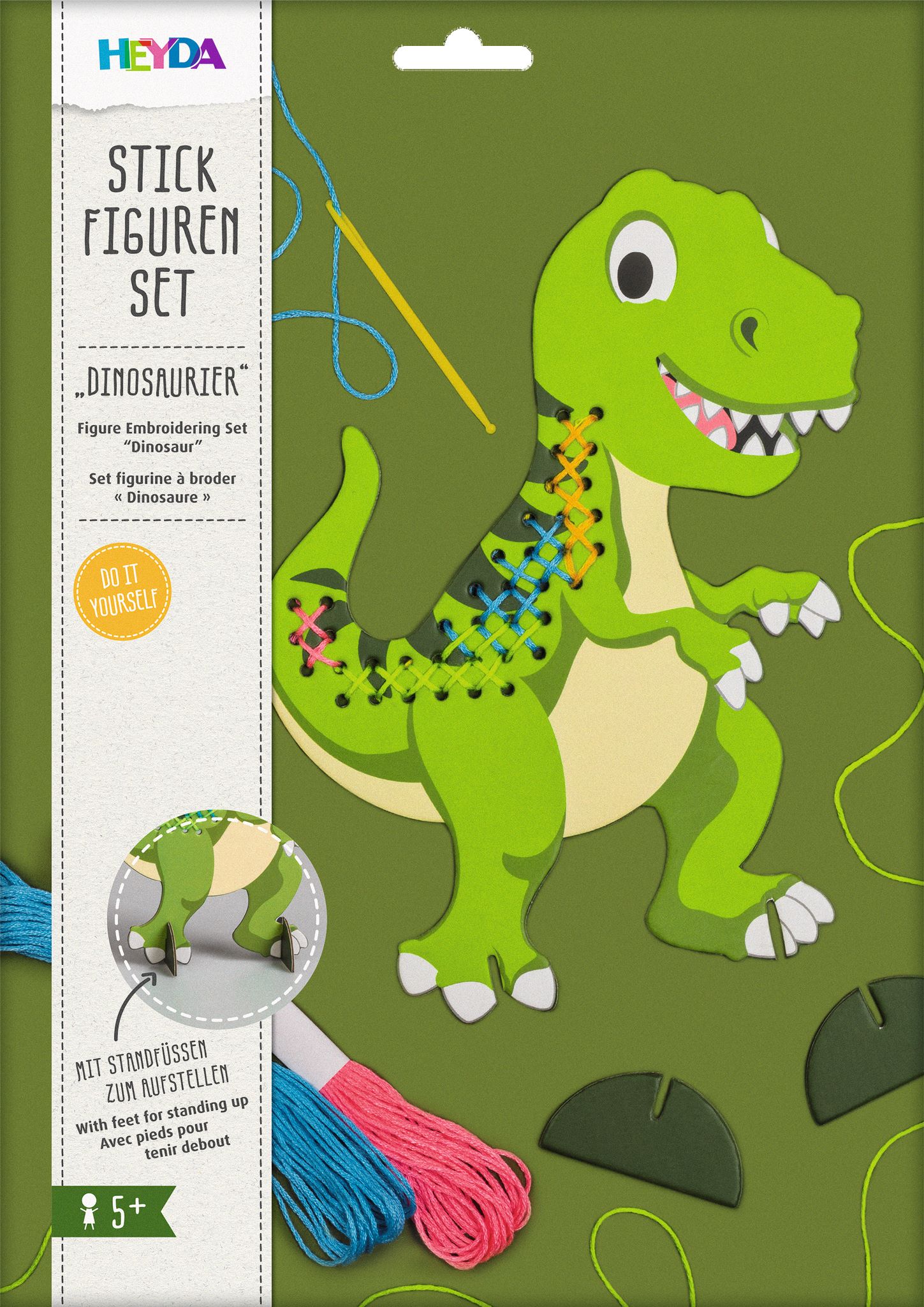 Vyšívací set - dinosaurus