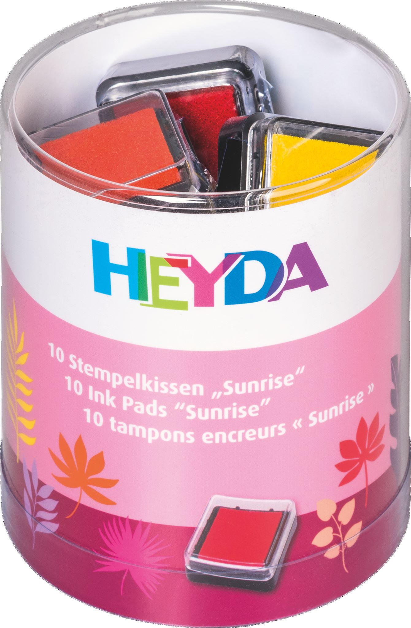 10 ks Razítkovací polštářky 3x3 - Svítání