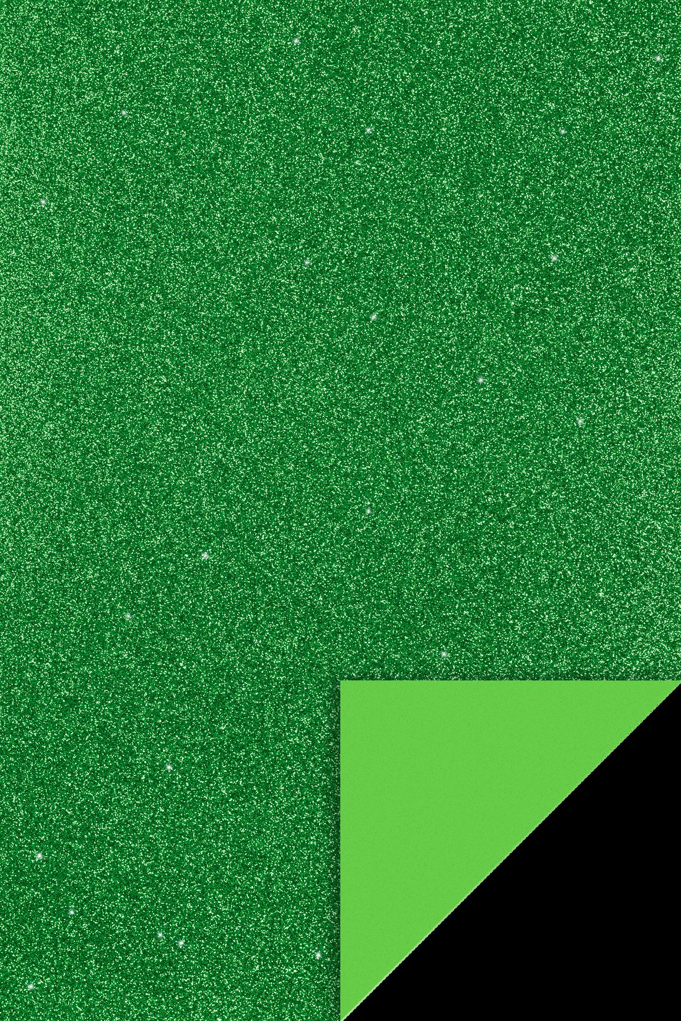 10 ks Pěnová guma glitry 2mm 20x30 - zelená