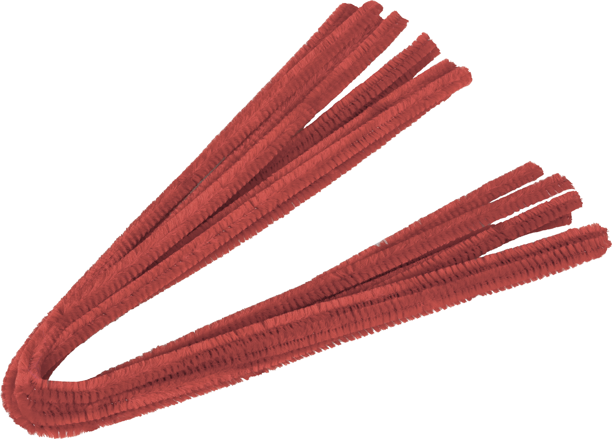 Žinylkový drát 50cm x 8mm, 10ks tmavě červený 