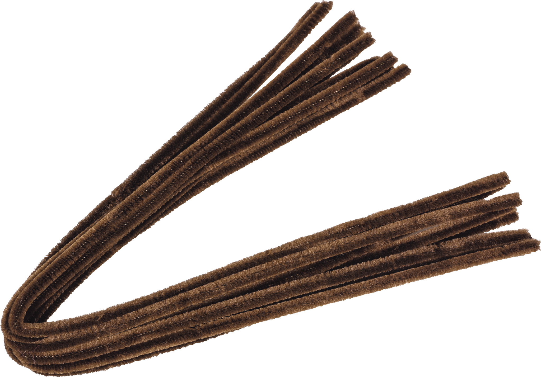 Žinylkový drát 50cm x 8mm, 10ks tmavě hnědý