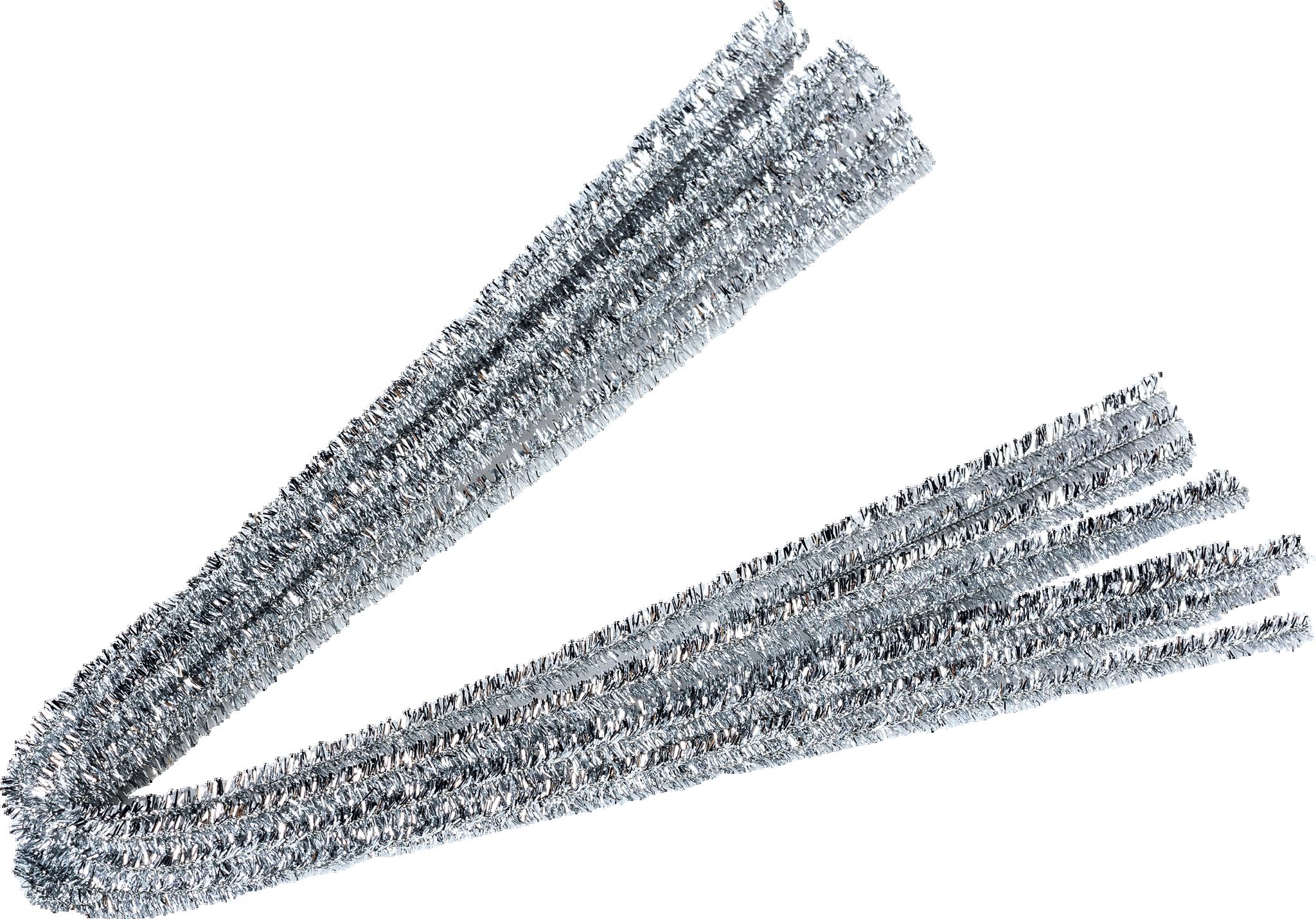 Žinylkový drát 50cm x 8mm, 10ks stříbrný