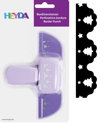 Děrovač okrajový - bordura stromečky