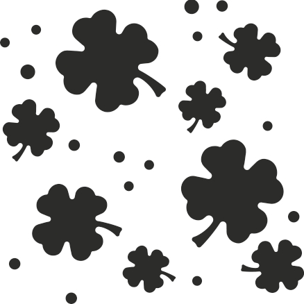 Děrovač flexi 4cm - čtyřlístky