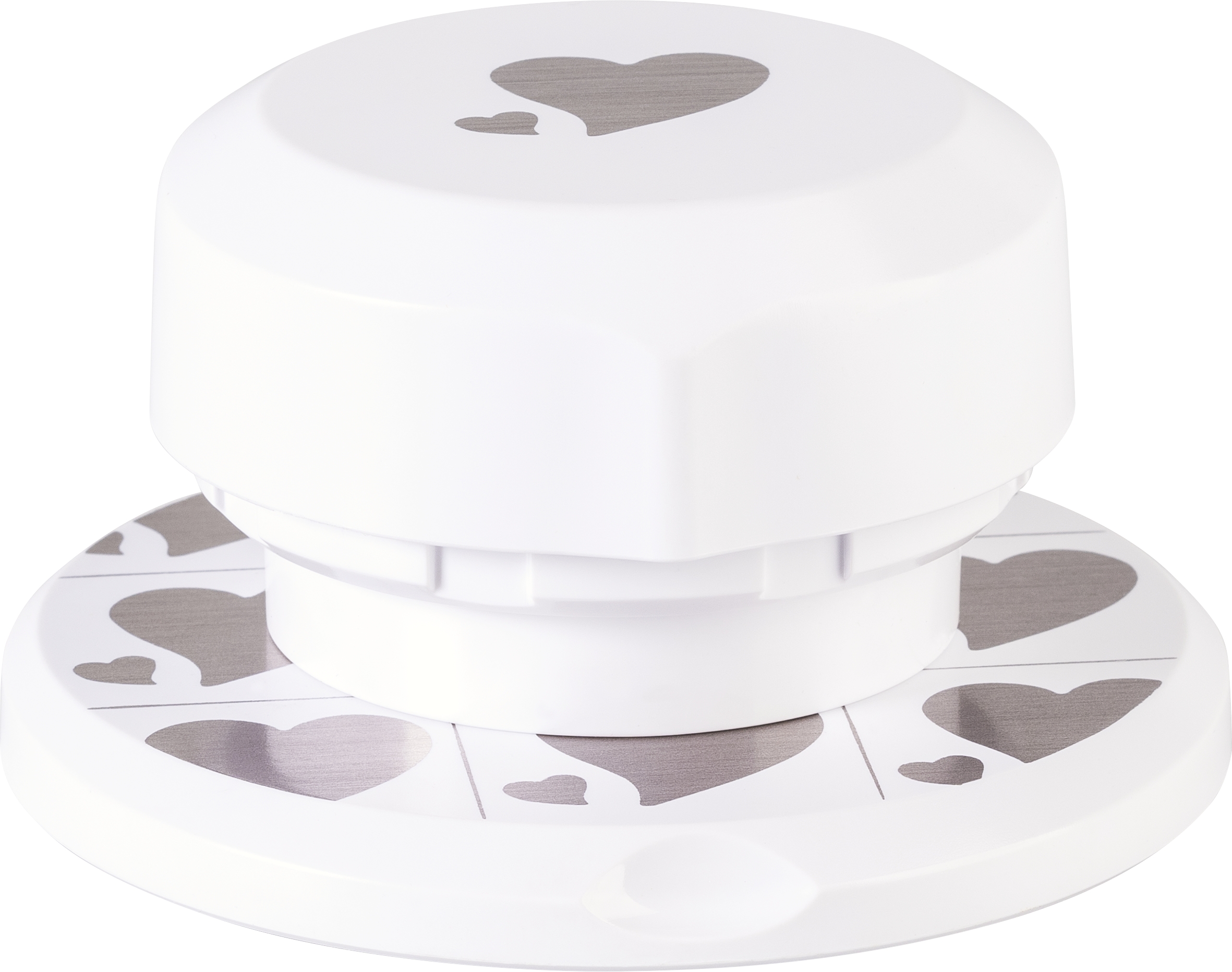 Děrovač flexi 4cm - dvojité srdce