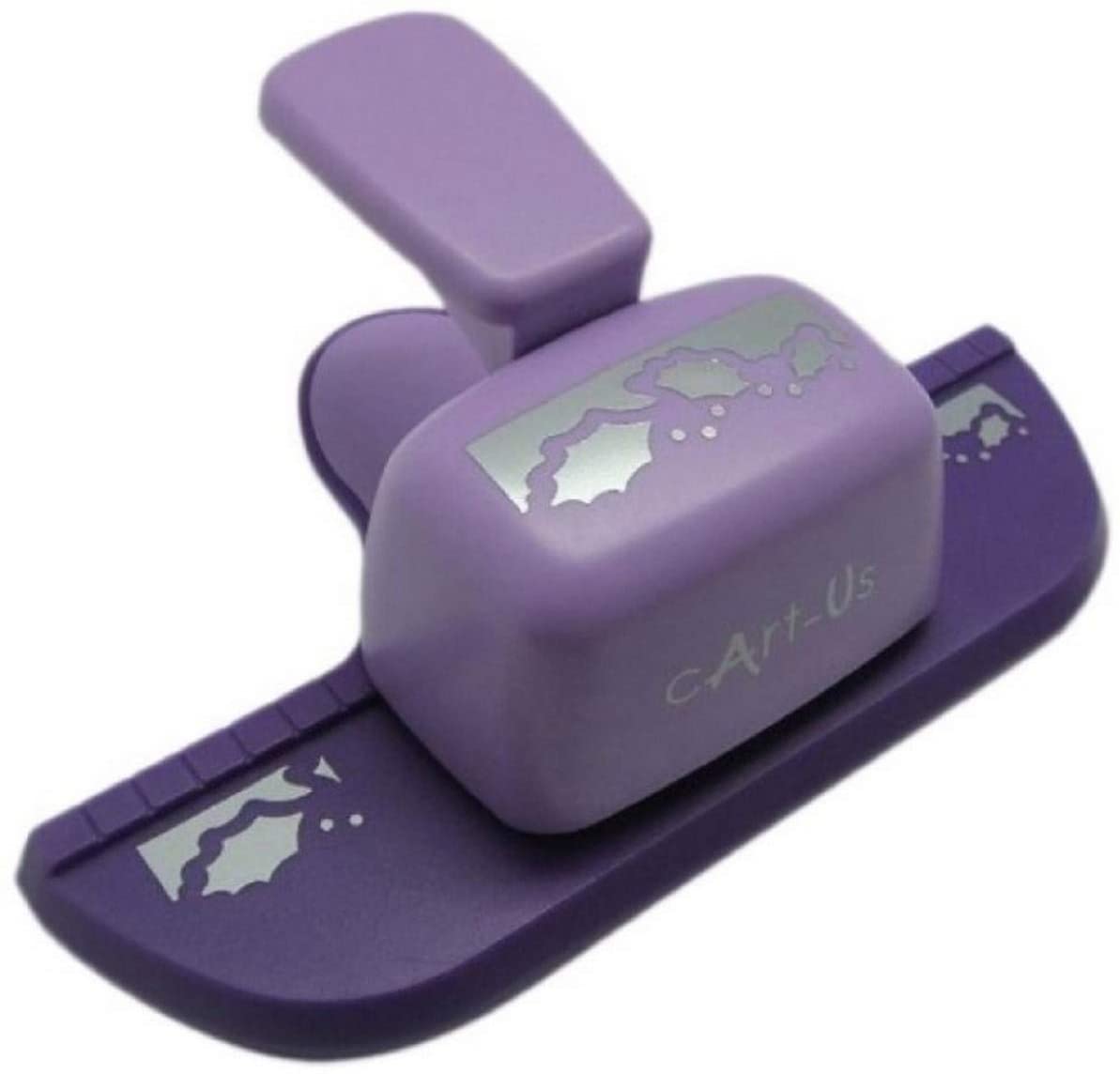 Děrovač fialový okrajový - bordura cesmína