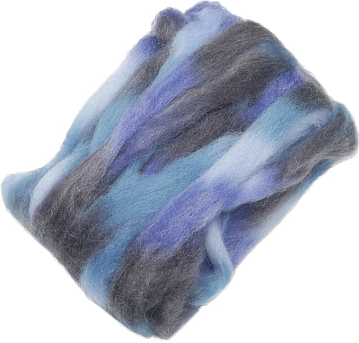 Ovčí vlna 25g modro-tyrkysová