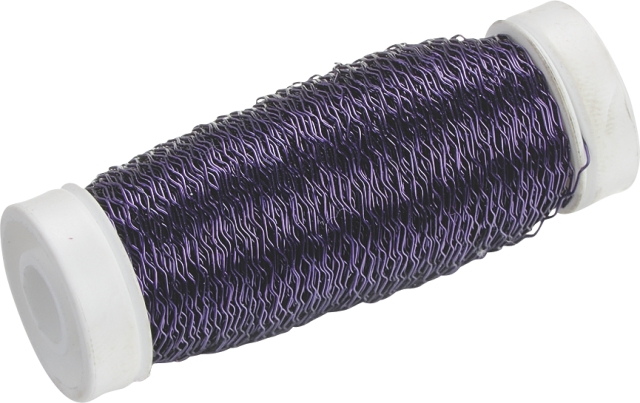Drát vlnka, 50 m, průměr 25 mm fialový