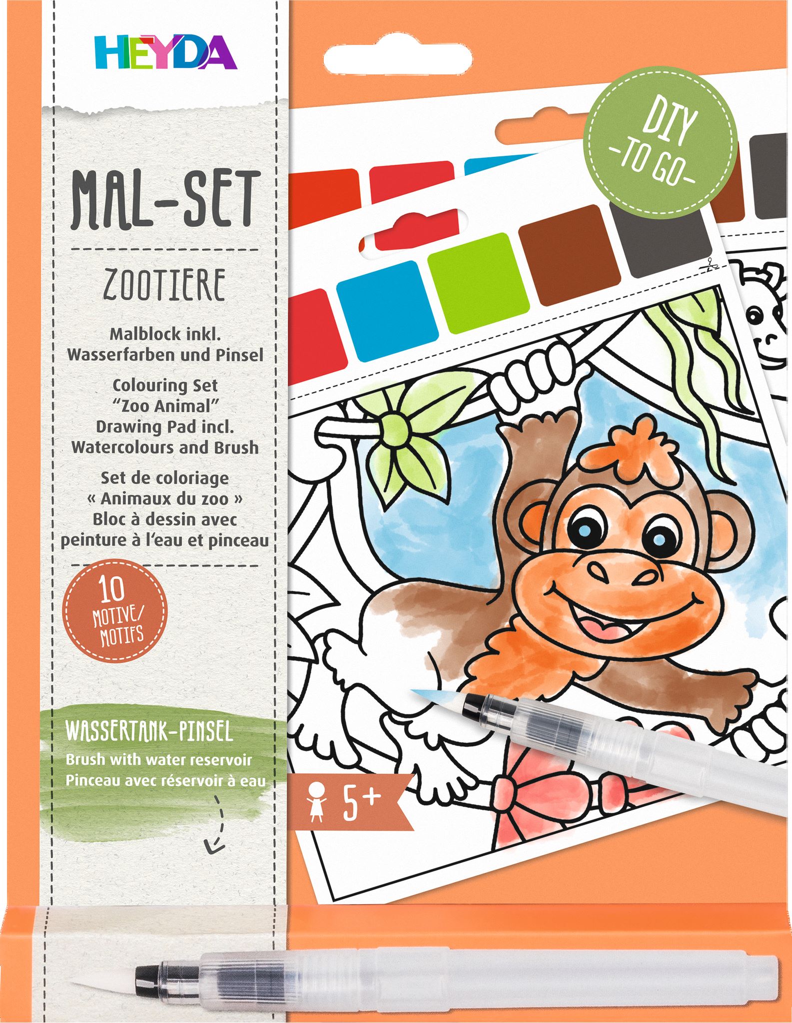 10 omalovánek - zvířátka ze ZOO