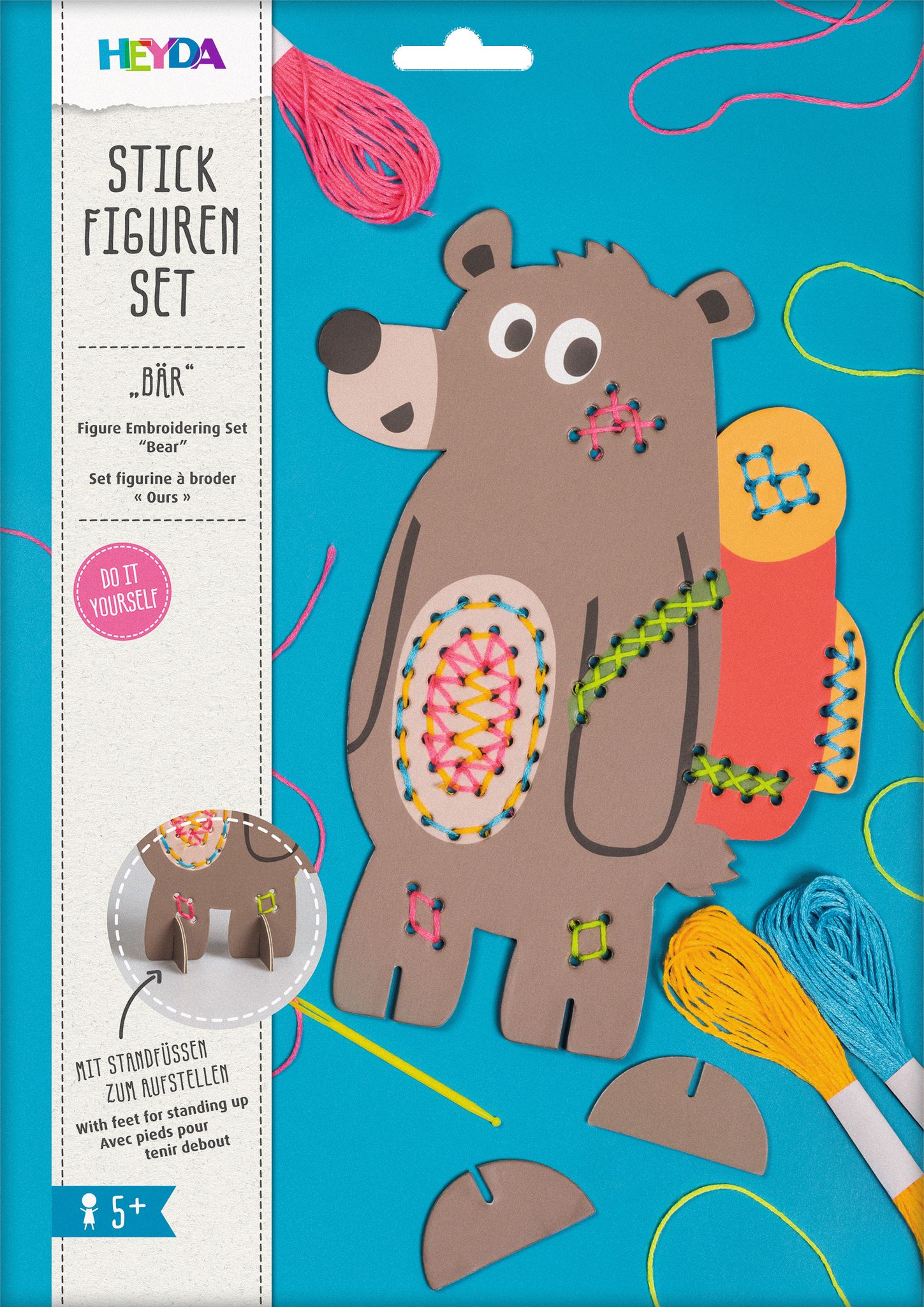 Vyšívací set - medvěd